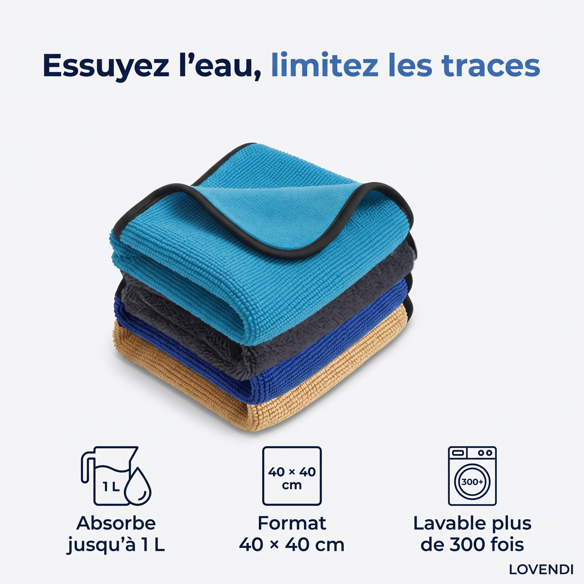 Chiffon Microfibre 40 × 40 Cm — Lovendi 1
