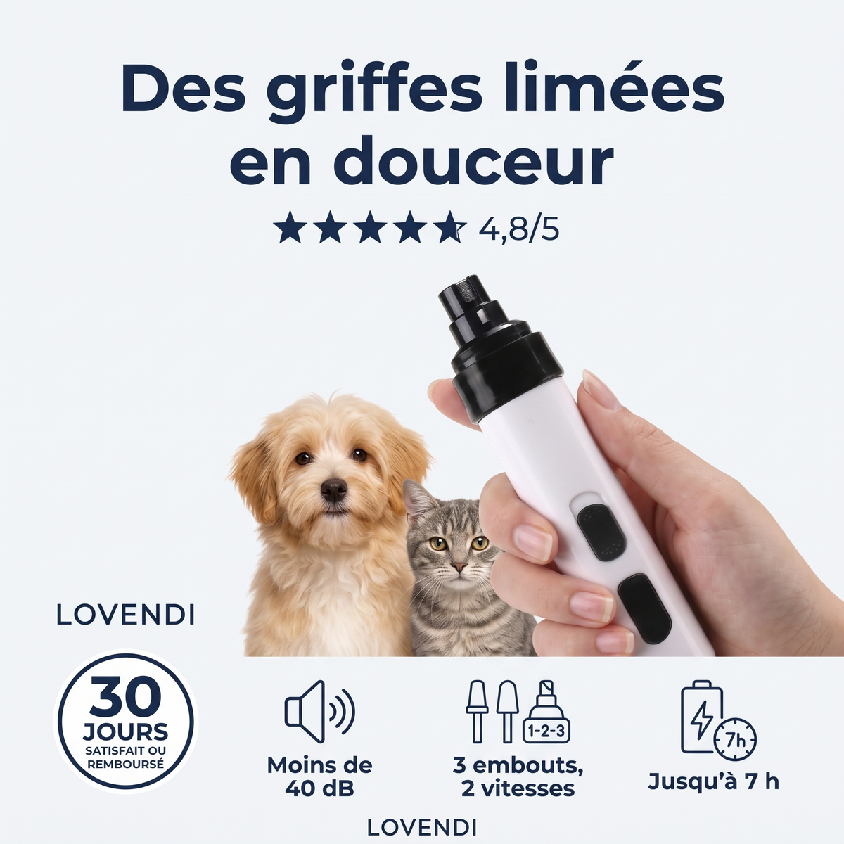 Lime Électrique Pour Griffes D’Animaux — Lovendi 1