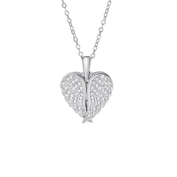 Collier Médaillon Ailes Avec Photo
