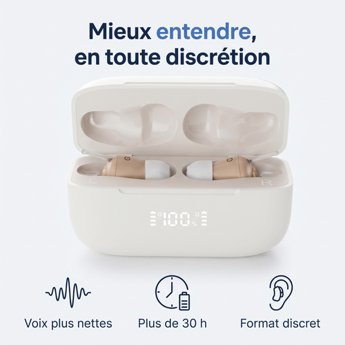 Lovendi Comfort, aides auditives intra-auriculaires rechargeables — Lovendi 1