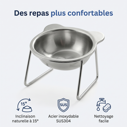 Lovendi Gamelle orthopédique surélevée avec support — Lovendi 1