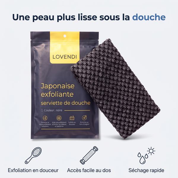 Lovendi Serviette exfoliante japonaise — Lovendi 1