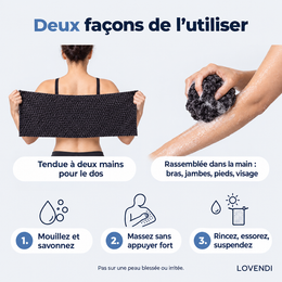 Deux façons de l’utiliser : dos et petites zones