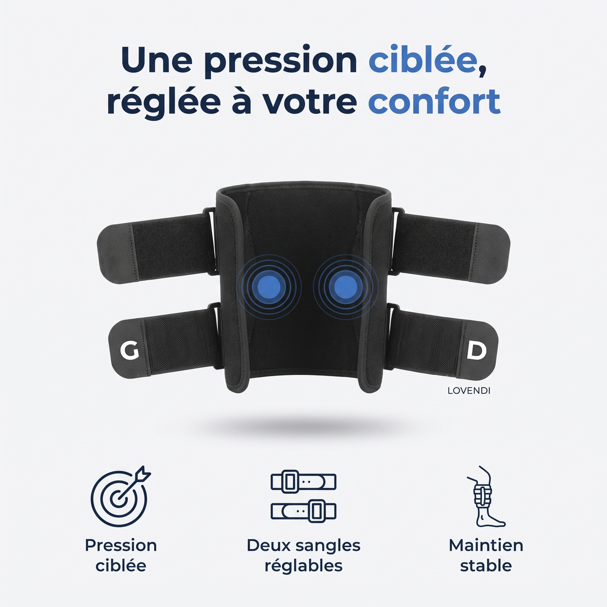 Lovendi Bande de compression pour sciatique — Lovendi 1