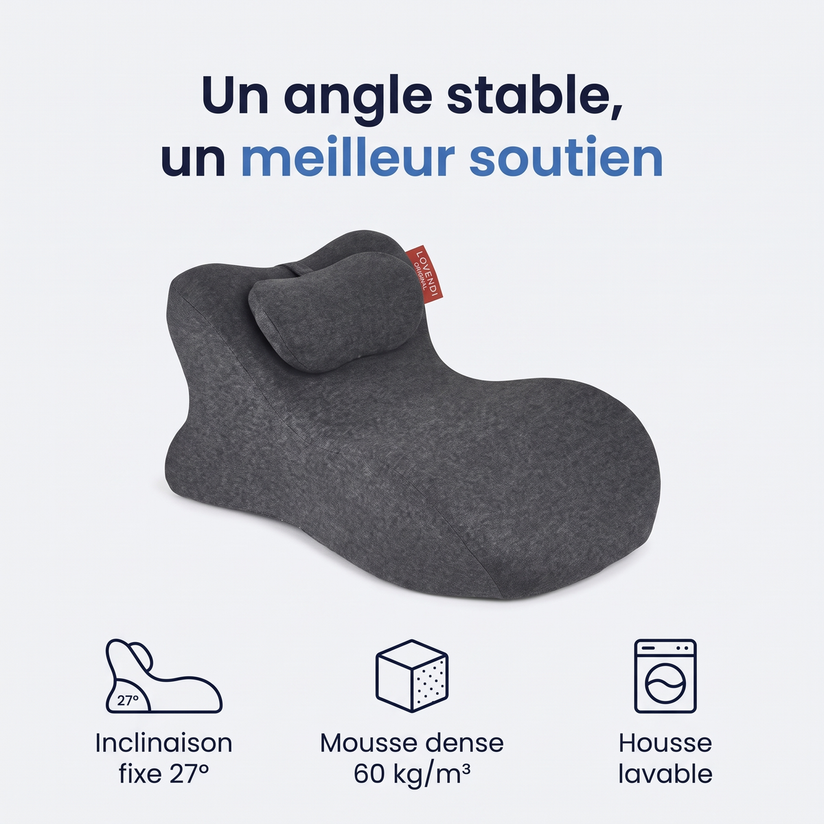 Lovendi Coussin d’intimité ergonomique 27° — Lovendi 1