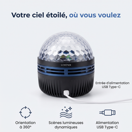 Lovendi Projecteur ciel étoilé 360° HD — Lovendi 1