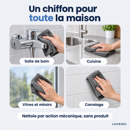 Salle de bain, cuisine, vitres et carrelage
