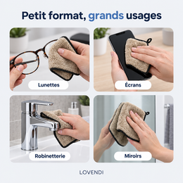 Lunettes, écrans, robinetterie, miroirs