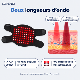Lumière rouge 660 nm et infrarouge 850 nm