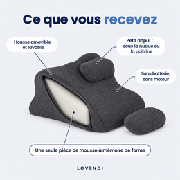 Housse, mousse et petit appui