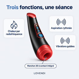 Chaleur par radiofréquence, aspiration rythmée et vibrations