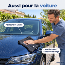 Séchage de la carrosserie d’une voiture
