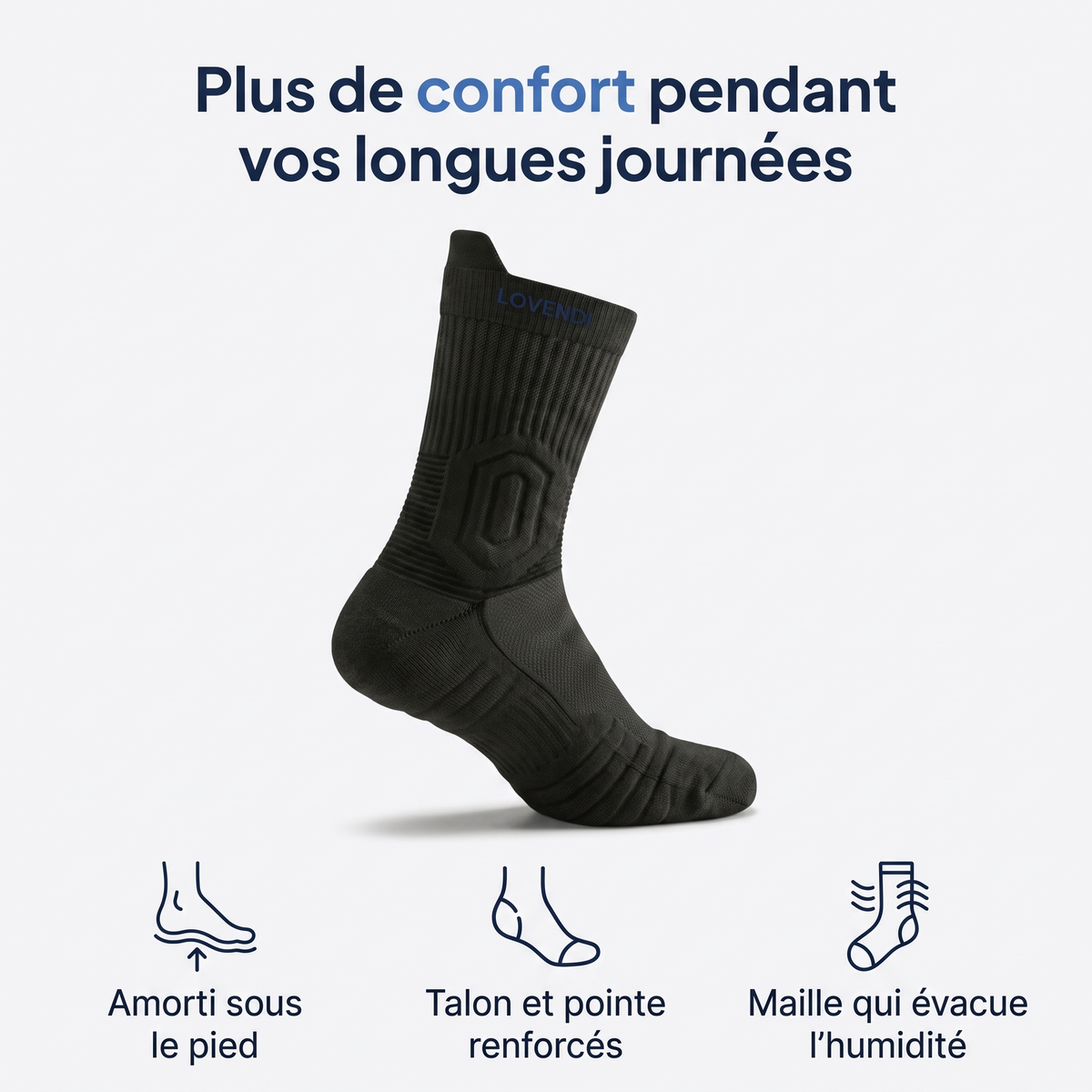Chaussettes De Travail Renforcées — Lovendi 1
