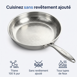 Poêle En Titane Pur Martelé — Lovendi 1