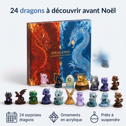 Calendrier De L’Avent Dragons, 24 Ornements — Lovendi 1