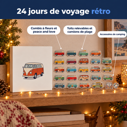 Calendrier de l’Avent combi rétro 2026 – mise en situation