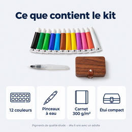 Kit d’aquarelle nomade, 12 couleurs – ce qu’il faut savoir
