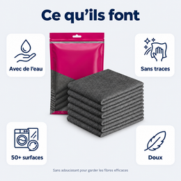 Chiffons microfibre XXL, lot de 5 – ce qu’il faut savoir