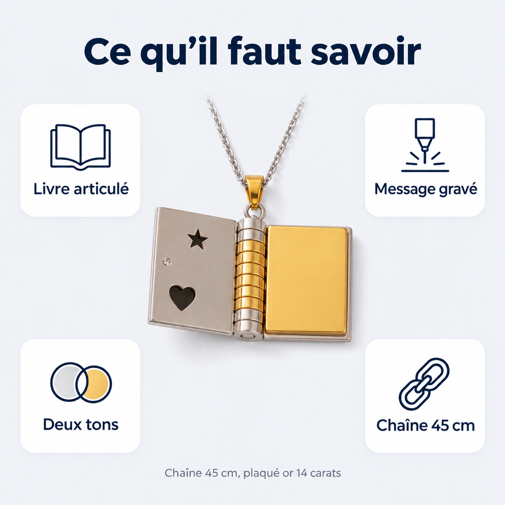 Collier livre pour petite-fille – ce qu’il faut savoir