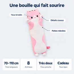 Peluche longue à câliner – détails et caractéristiques