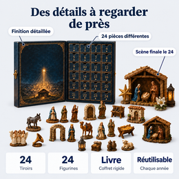 Calendrier de l’Avent Nativité, 24 figurines – détails et caractéristiques