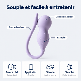Sonde périnéale connectée flexible – détails et caractéristiques