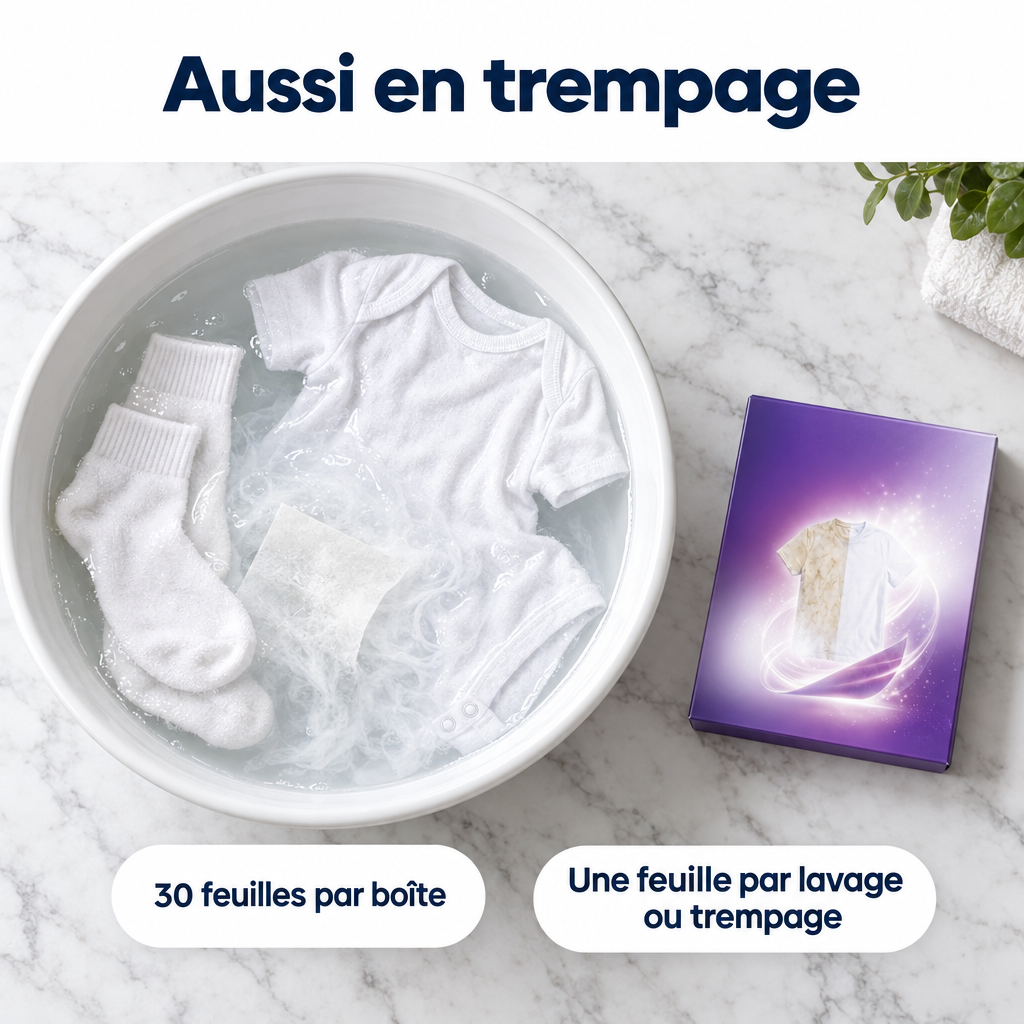 Feuilles blanchissantes – en trempage
