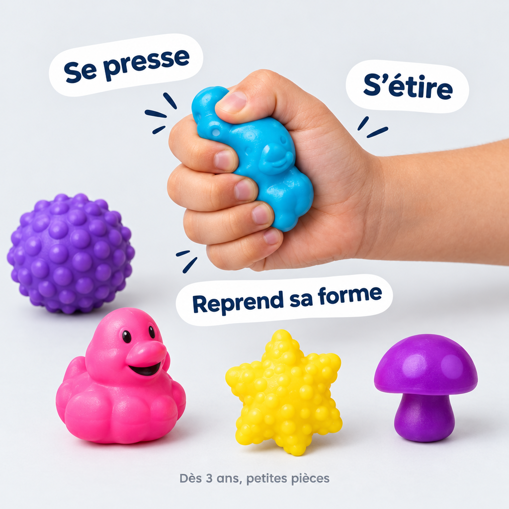 Calendrier de l'Avent sensoriel – jouets à malaxer