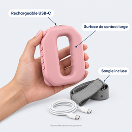 Appareil vibrant corps entier – sangle et câble USB-C