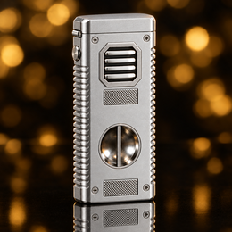 Briquet torche rechargeable – Gris étoilé