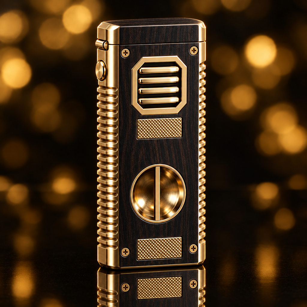 Briquet torche rechargeable – Ébène premium