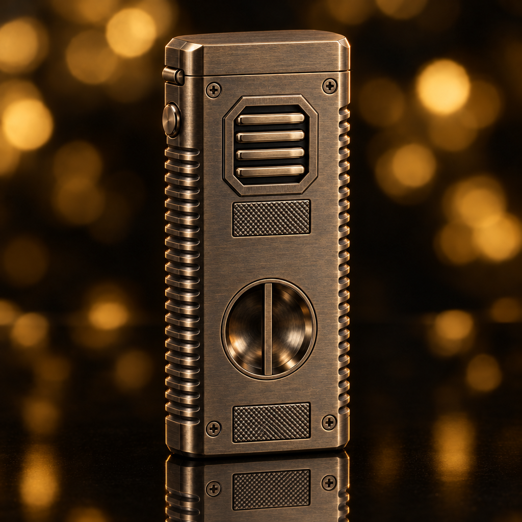 Briquet torche rechargeable – Bronze antique