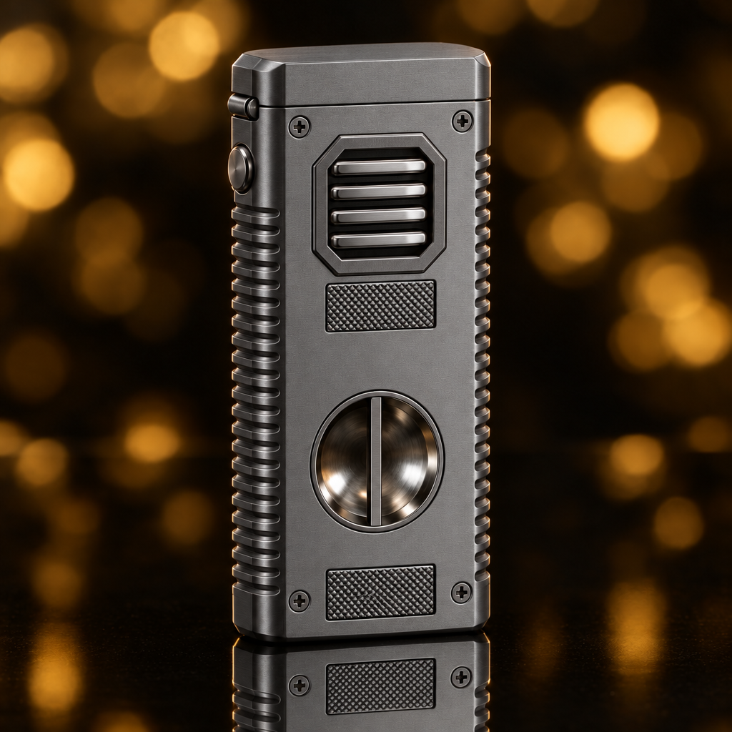 Briquet torche rechargeable – Gris mat