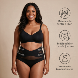 Culotte post-partum portée – maintien du ventre à 360°