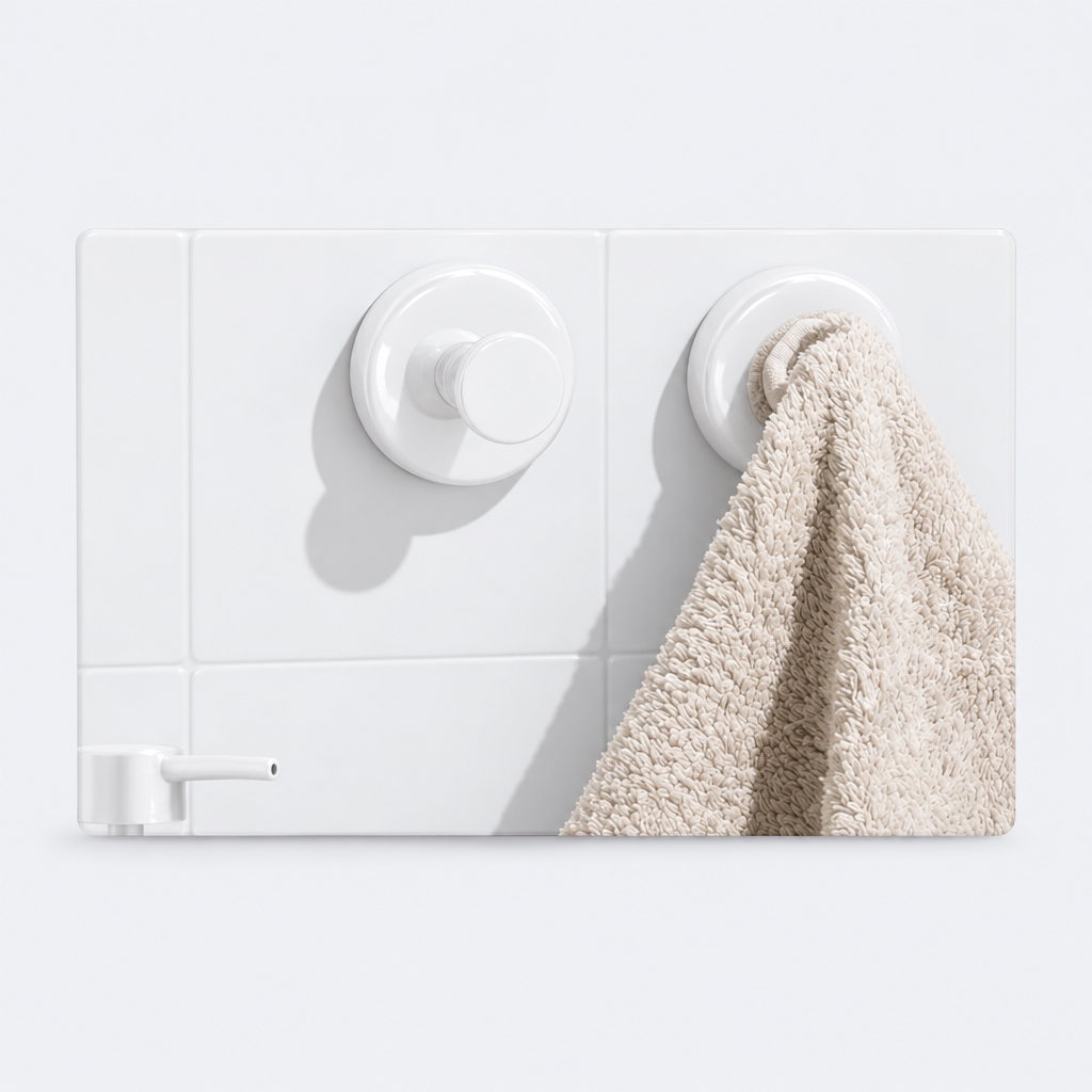 Crochet mural adhésif – Blanc