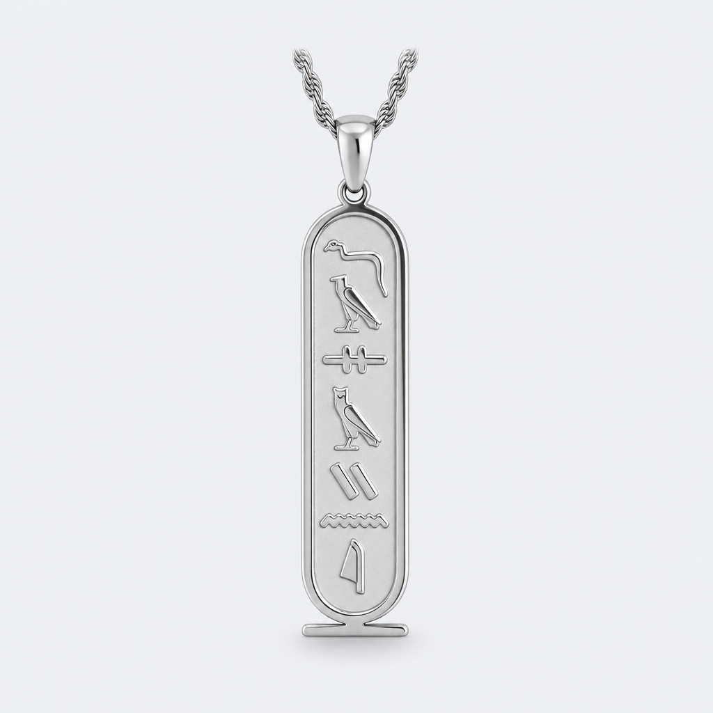 Collier cartouche – Argenté