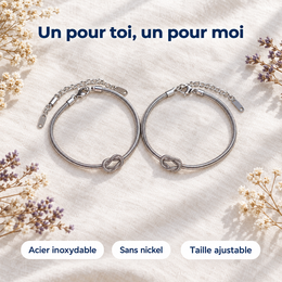 Duo de bracelets nœud – les deux bracelets