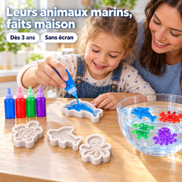 Kit de figurines marines en gel – création en famille