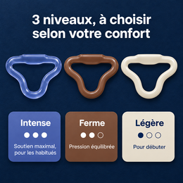 Les 3 niveaux de l’anneau : Intense, Ferme, Légère