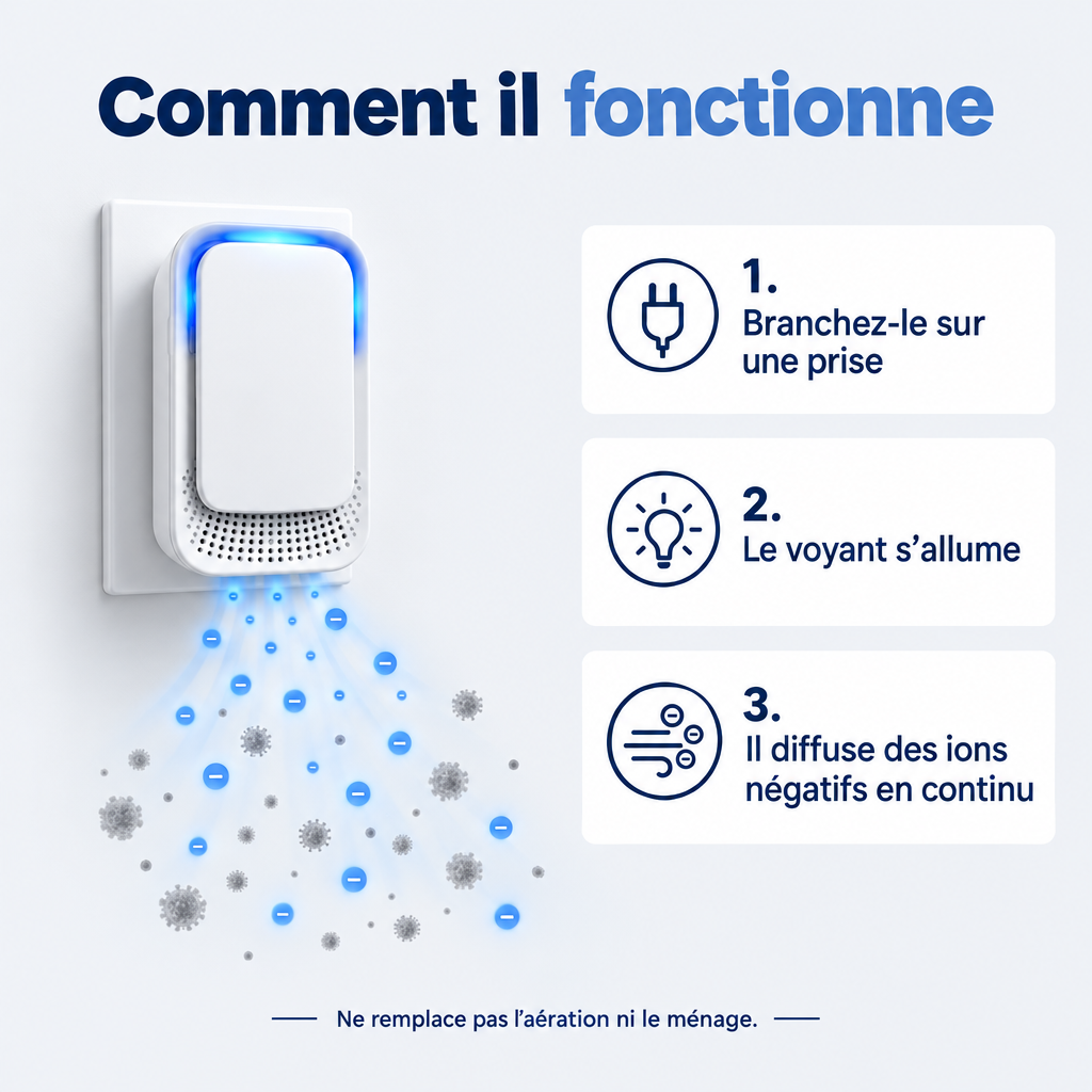 Comment fonctionne le purificateur ionique