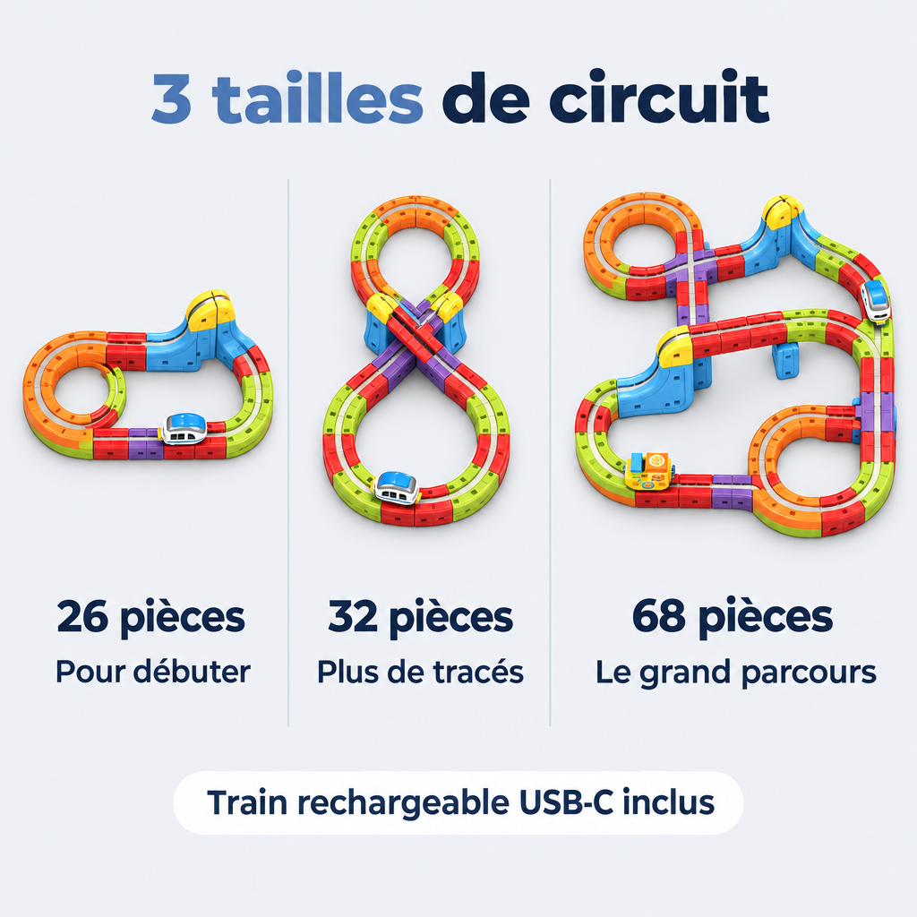Circuits de 26, 32 et 68 pièces