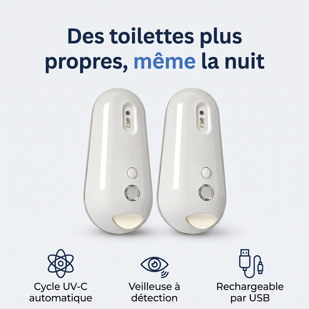 Désinfecteur UV-C Pour Toilettes Avec Veilleuse — Lovendi 1