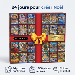 Calendrier De L’Avent Puzzle, 24 Jours — Lovendi 1