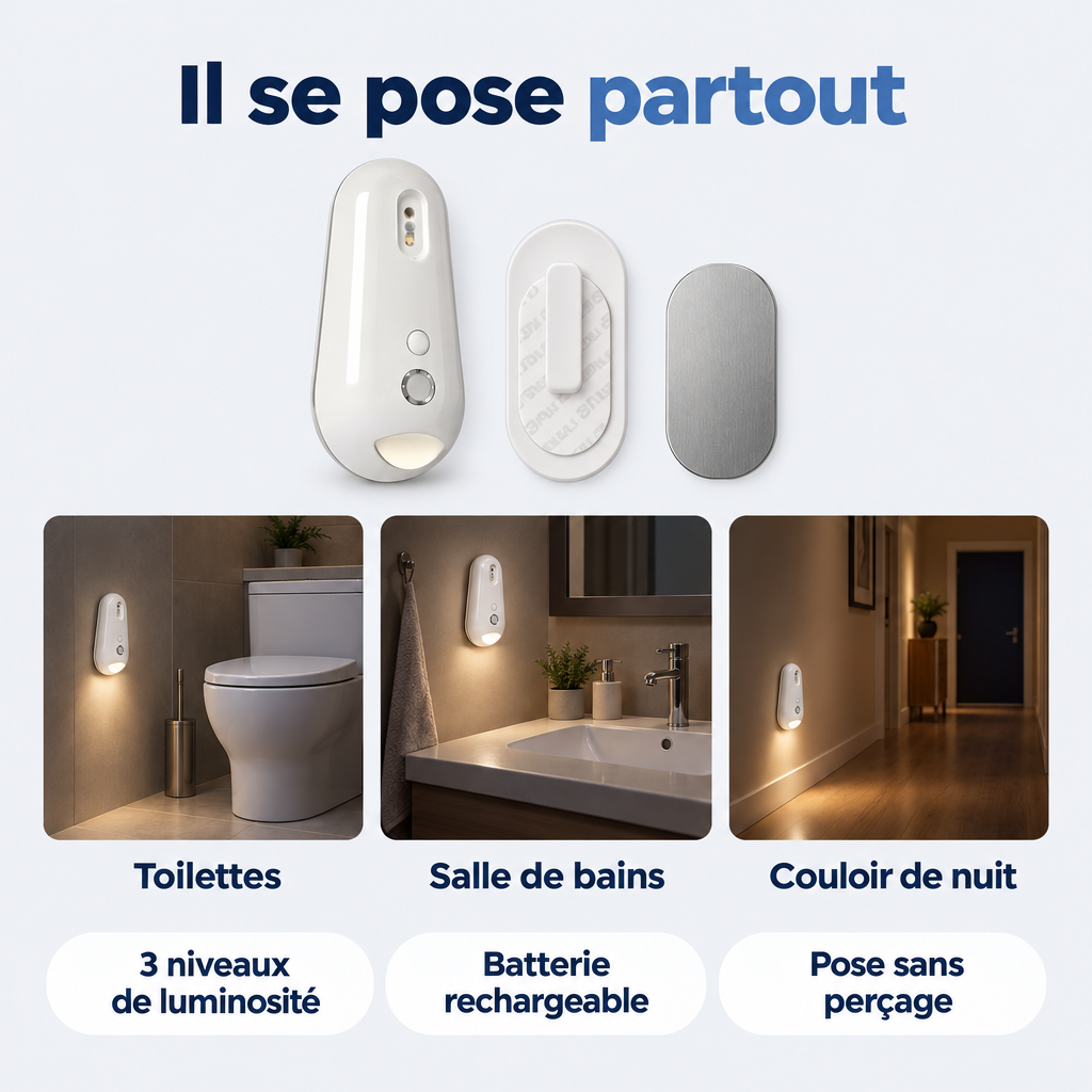 Désinfecteur UV-C Pour Toilettes Avec Veilleuse
