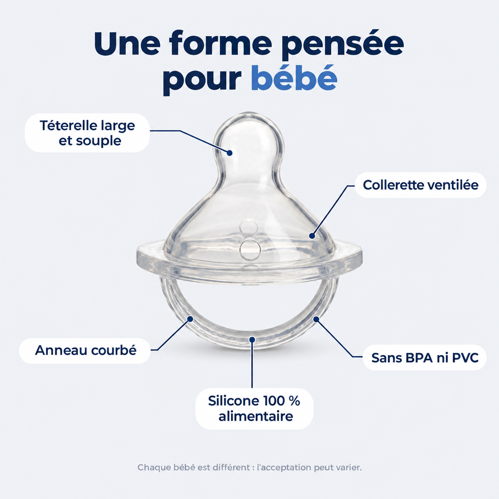 Sucette À Forme Naturelle En Silicone