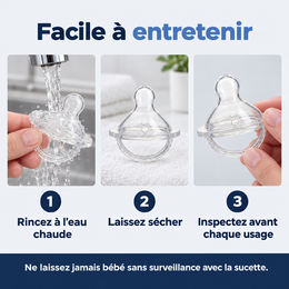 Sucette À Forme Naturelle En Silicone