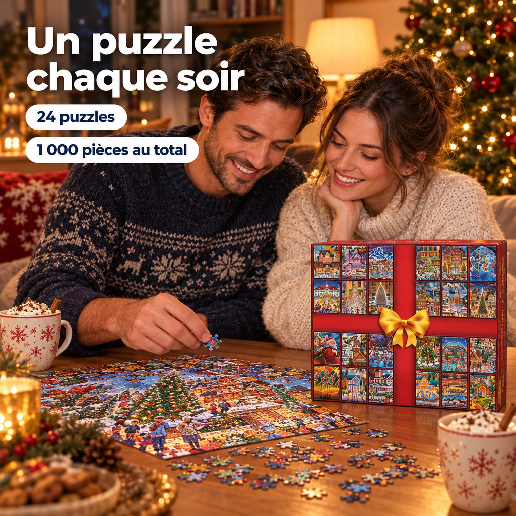 Calendrier De L’Avent Puzzle, 24 Jours