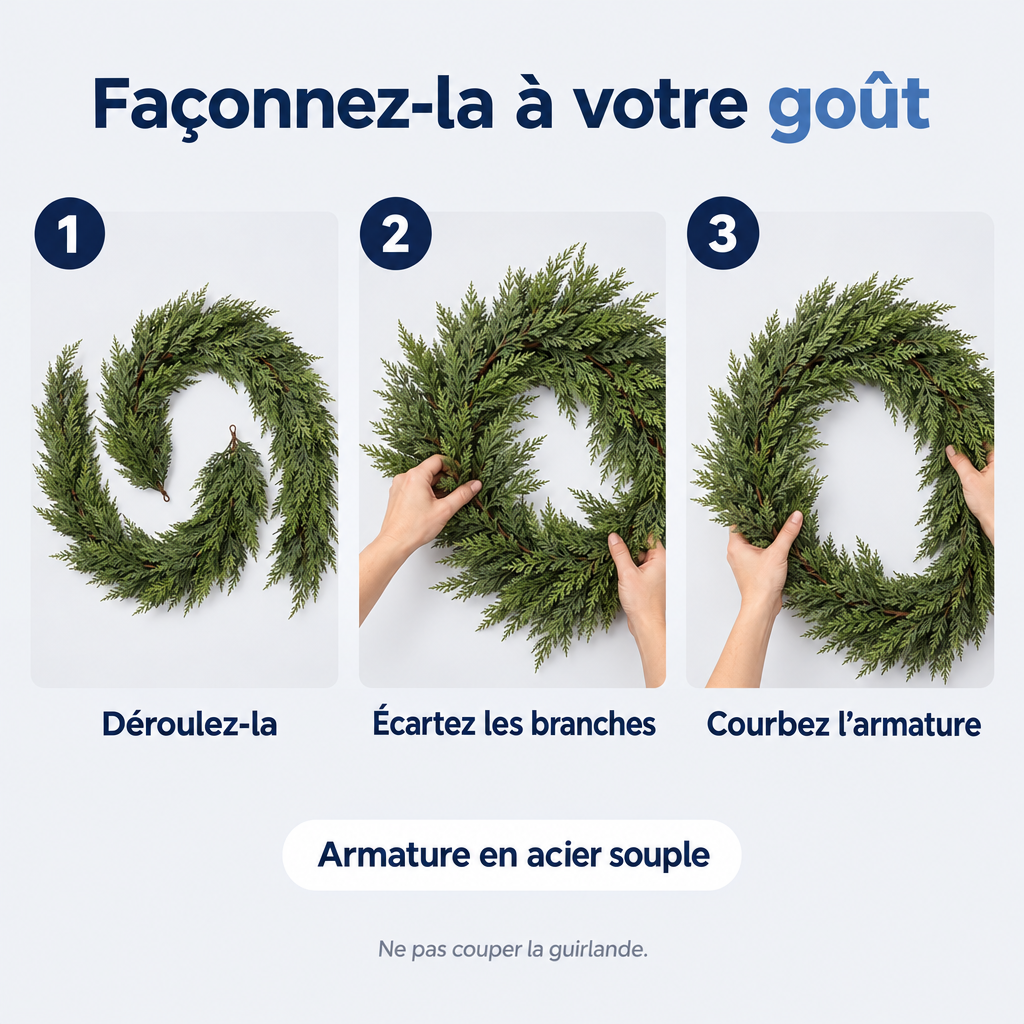 Guirlande De Cèdre Artificiel 1,86 M