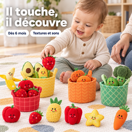 Jeu De Tri Sensoriel En Tissu, 16 Pièces