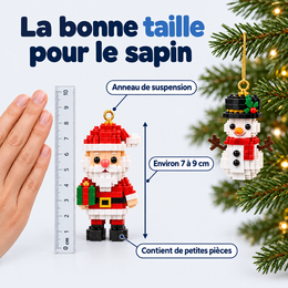 Calendrier De L’Avent, 24 Mini Ornements En Briques